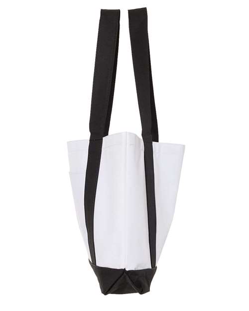 Liberty Bags 7002 White/ Black — direct side
