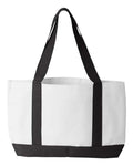 Liberty Bags 7002 White/ Black — front