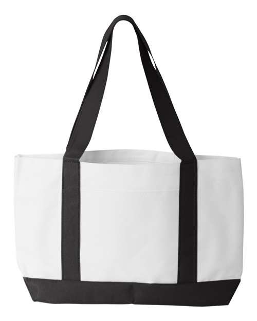Liberty Bags 7002 White/ Black — front