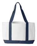 Liberty Bags 7002 White/ Navy — front
