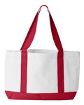 Liberty Bags 7002 White/ Red — back