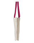 Liberty Bags 8868 Natural/ Red — direct side