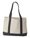 Liberty Bags 8869 Natural/ Black — back