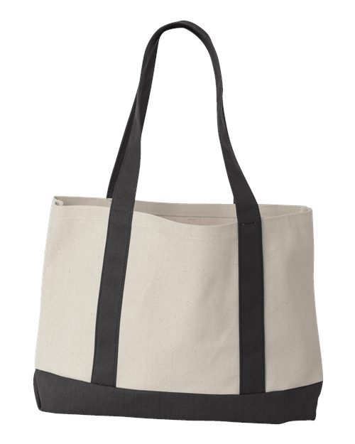 Liberty Bags 8869 Natural/ Black — back