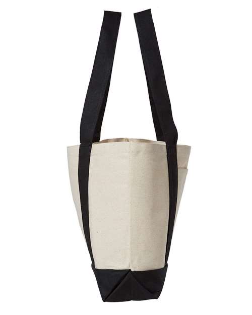 Liberty Bags 8869 Natural/ Black — direct side