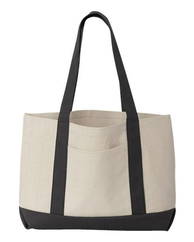 Liberty Bags 8869 Natural/ Black — front