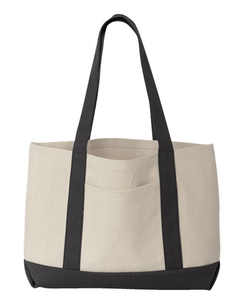 Liberty Bags 8869 Natural/ Black — front