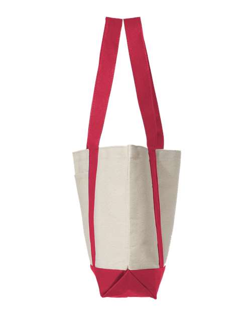 Liberty Bags 8869 Natural/ Red — direct side