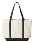 Liberty Bags 8872 Natural/ Black — back