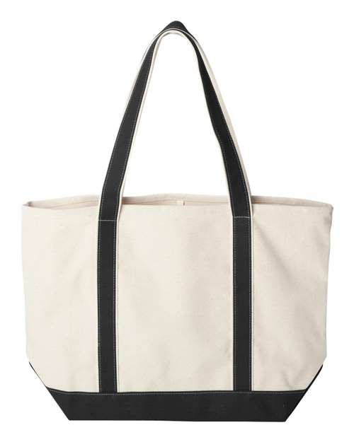 Liberty Bags 8872 Natural/ Black — back