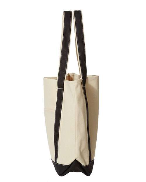 Liberty Bags 8872 Natural/ Black — direct side