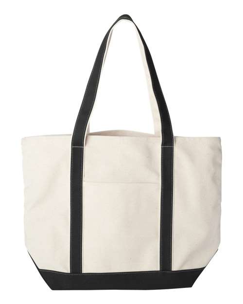 Liberty Bags 8872 Natural/ Black — front