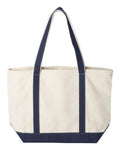 Liberty Bags 8872 Natural/ Navy — back