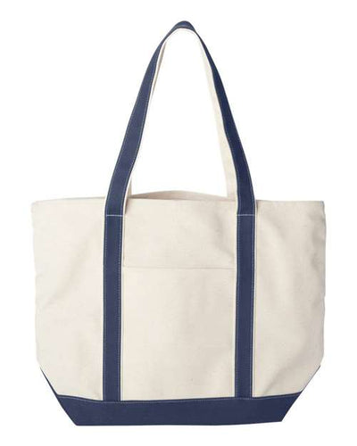 Liberty Bags 8872 Natural/ Navy — front