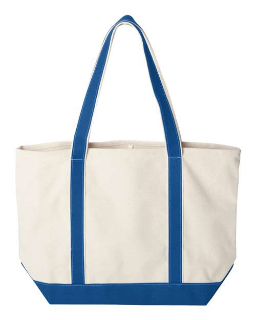 Liberty Bags 8872 Natural/ Royal — back
