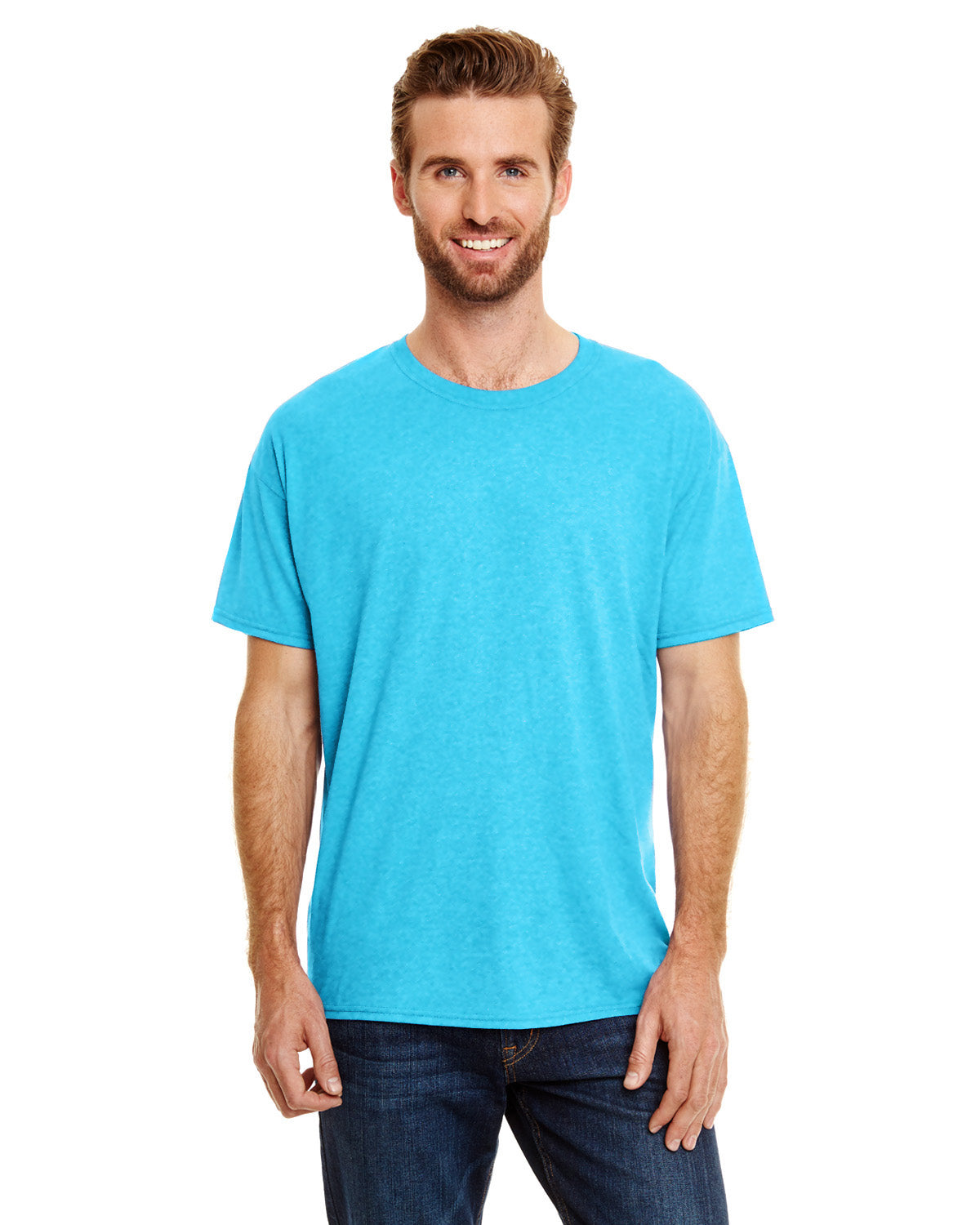 Perfect-T Triblend Short Sleeve Tee - Turquoise Triblend