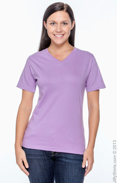Women's Premium Jersey V-Neck T-Shirt - Lavender