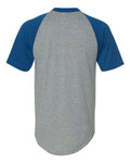 Augusta Sportswear 423 Athletic Heather/ Royal — back