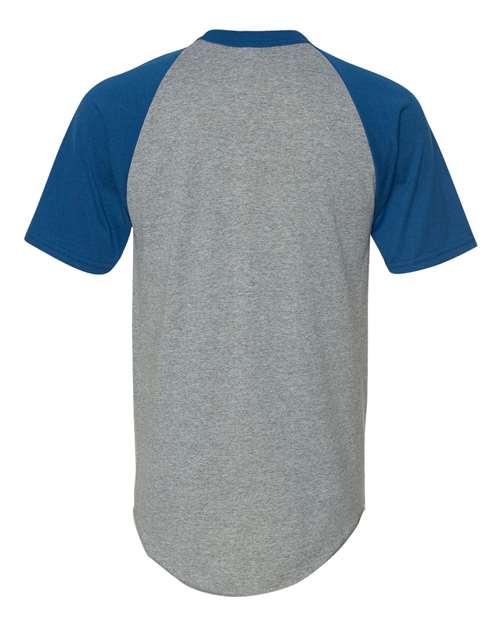 Augusta Sportswear 423 Athletic Heather/ Royal — back