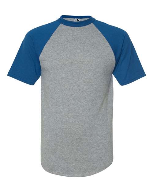 Augusta Sportswear 423 Athletic Heather/ Royal — front