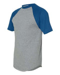 Augusta Sportswear 423 Athletic Heather/ Royal — side