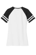 Women's Game V-Neck Tee - White / Black