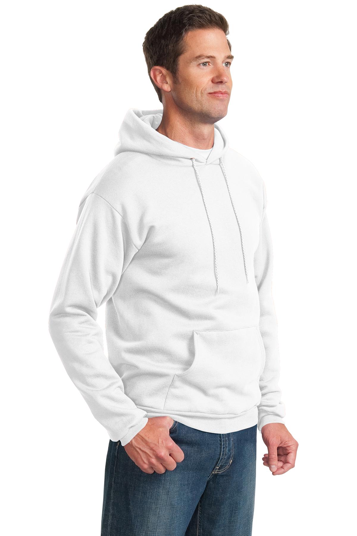 Unisex Essential Fleece Pullover Hoodie - White