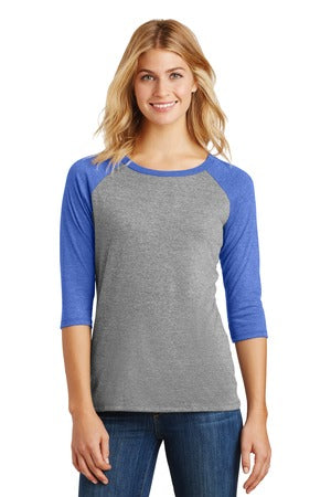 Women's Perfect Tri 3/4-Sleeve Raglan - Royal Fr / Gray Fr