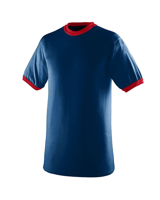 50/50 Ringer T-Shirt - Navy / Red