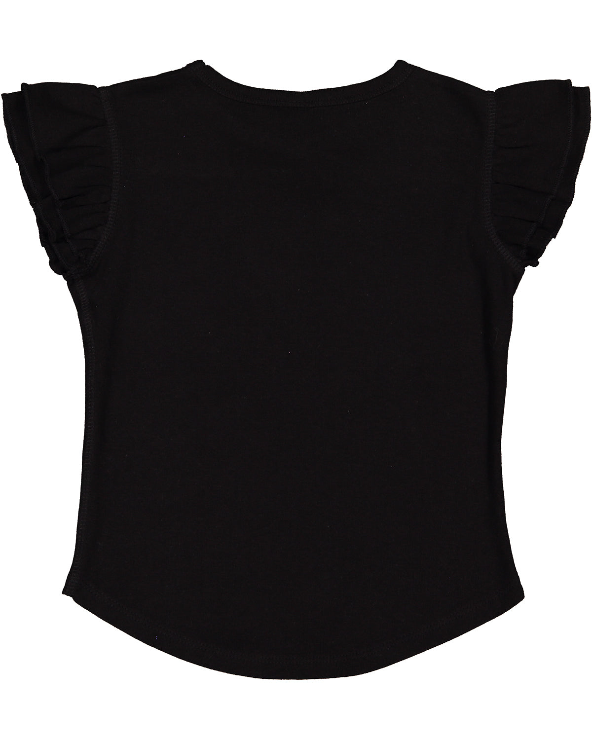 Toddler Flutter Sleeve T-Shirt - Black