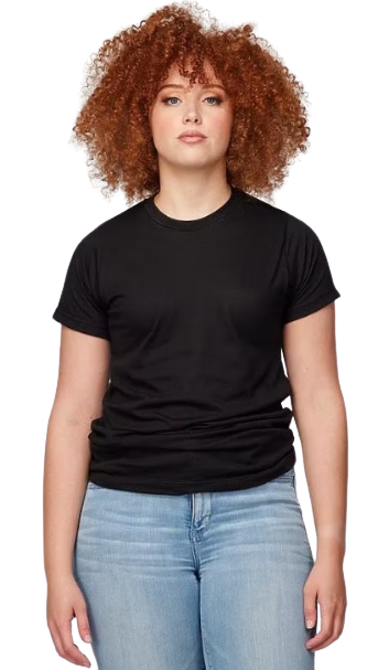 Unisex Poly-Rich Tee - Black