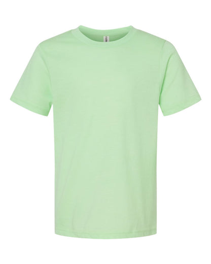 Youth Fine Jersey T-Shirt - Heather Neo Mint
