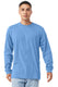 Bella + Canvas 3501CVC - Unisex Jersey Long-Sleeve T-Shirt - Heather Carolina Blue