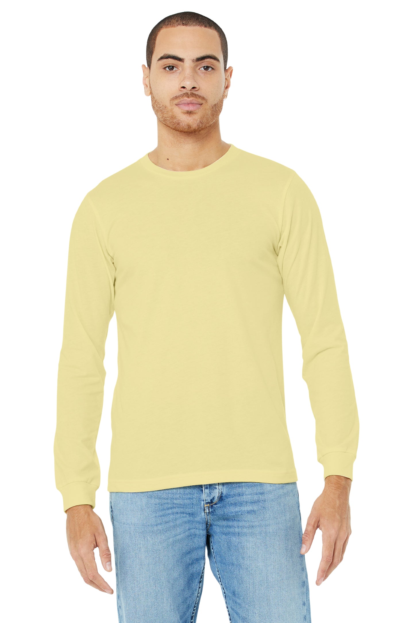 Unisex Jersey Long-Sleeve T-Shirt - Heather French Vanilla
