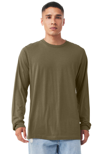 Unisex Jersey Long-Sleeve T-Shirt - Heather Olive