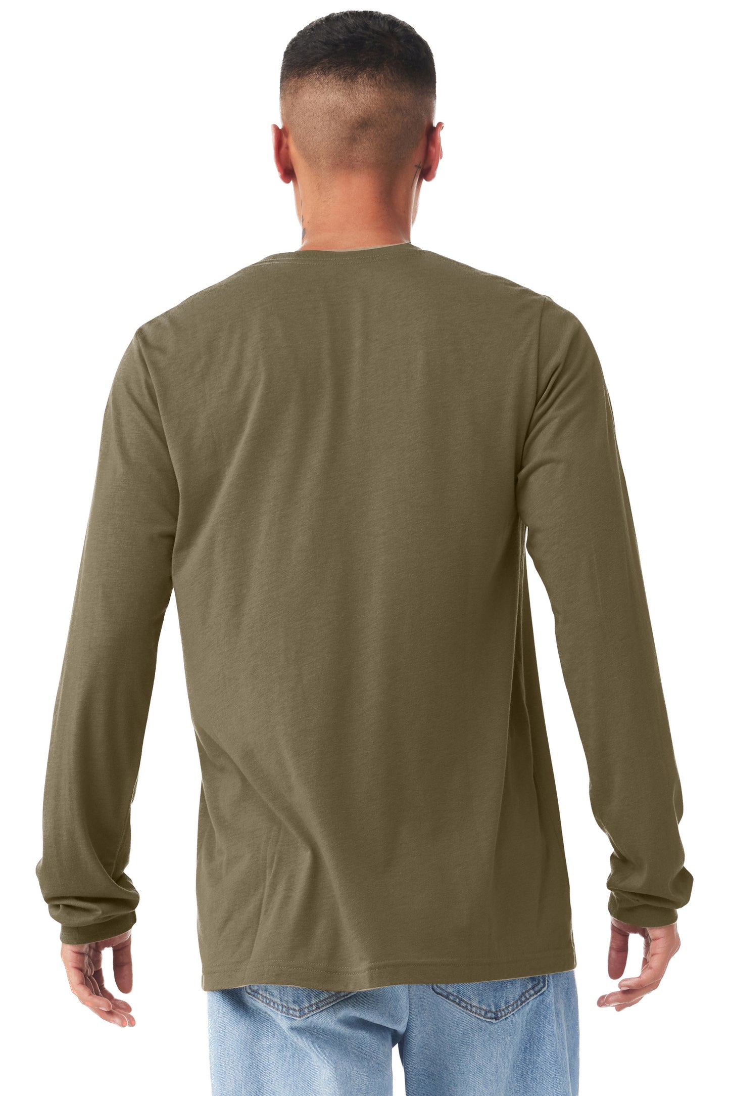 Unisex Jersey Long-Sleeve T-Shirt - Heather Olive
