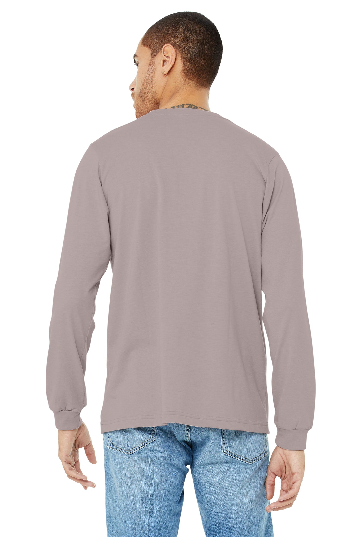 Unisex Jersey Long-Sleeve T-Shirt - Heather Pink Gravel