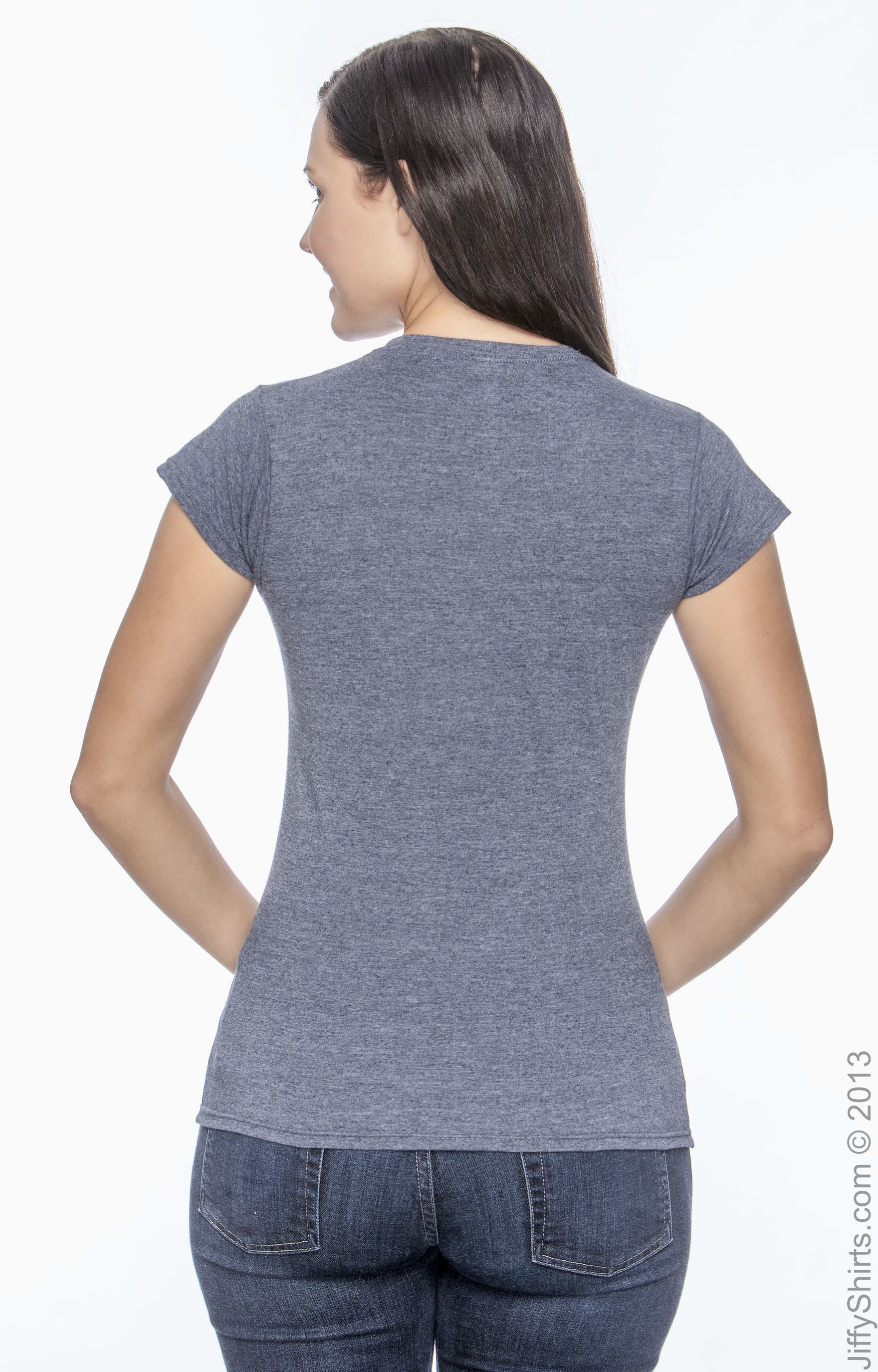 Women's Softstyle® Fitted T-Shirt - Heather Navy