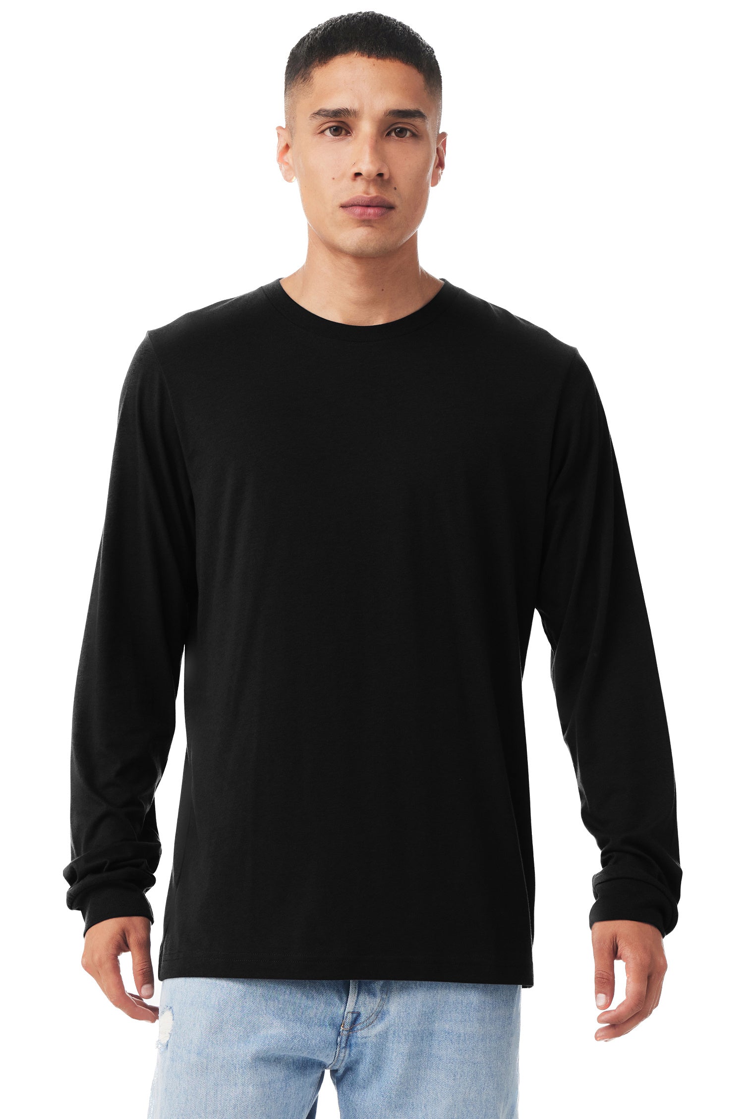 Unisex Jersey Long-Sleeve T-Shirt - Heather Black Triblend