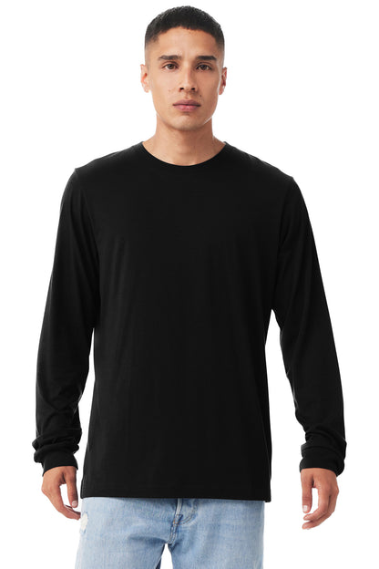 Unisex Jersey Long-Sleeve T-Shirt - Heather Black Triblend