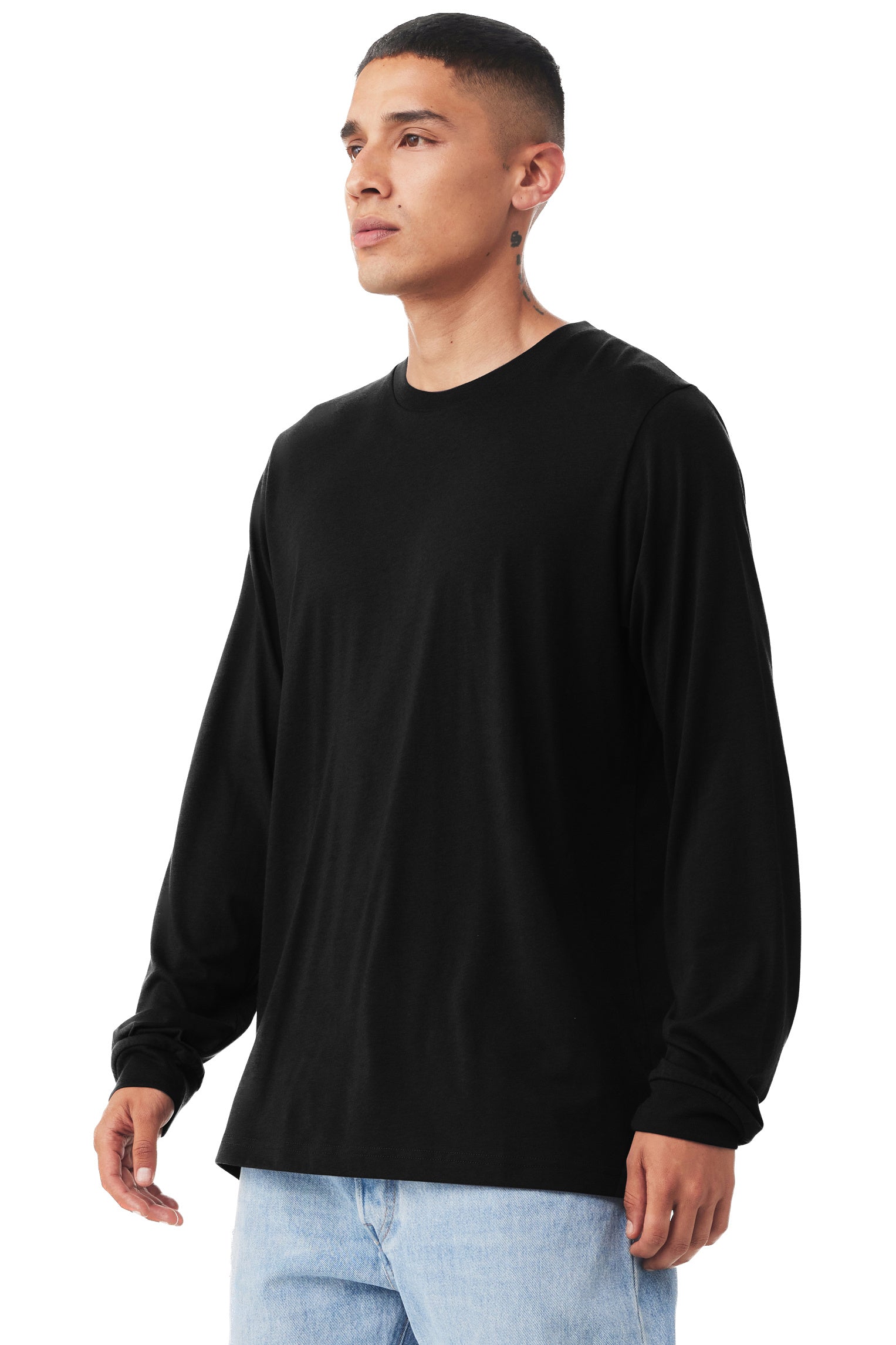 Unisex Jersey Long-Sleeve T-Shirt - Heather Black Triblend