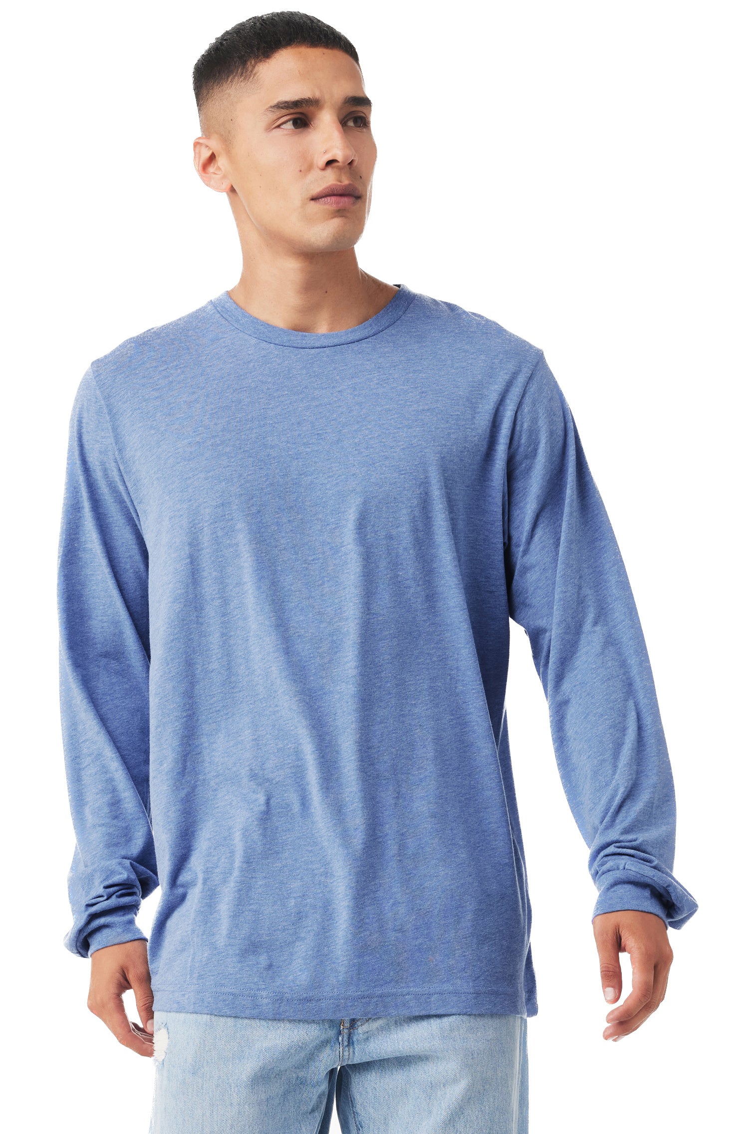Unisex Jersey Long-Sleeve T-Shirt - Blue Triblend