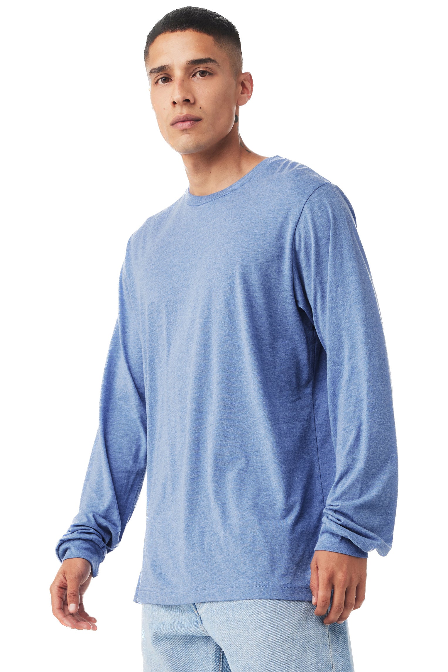 Unisex Jersey Long-Sleeve T-Shirt - Blue Triblend