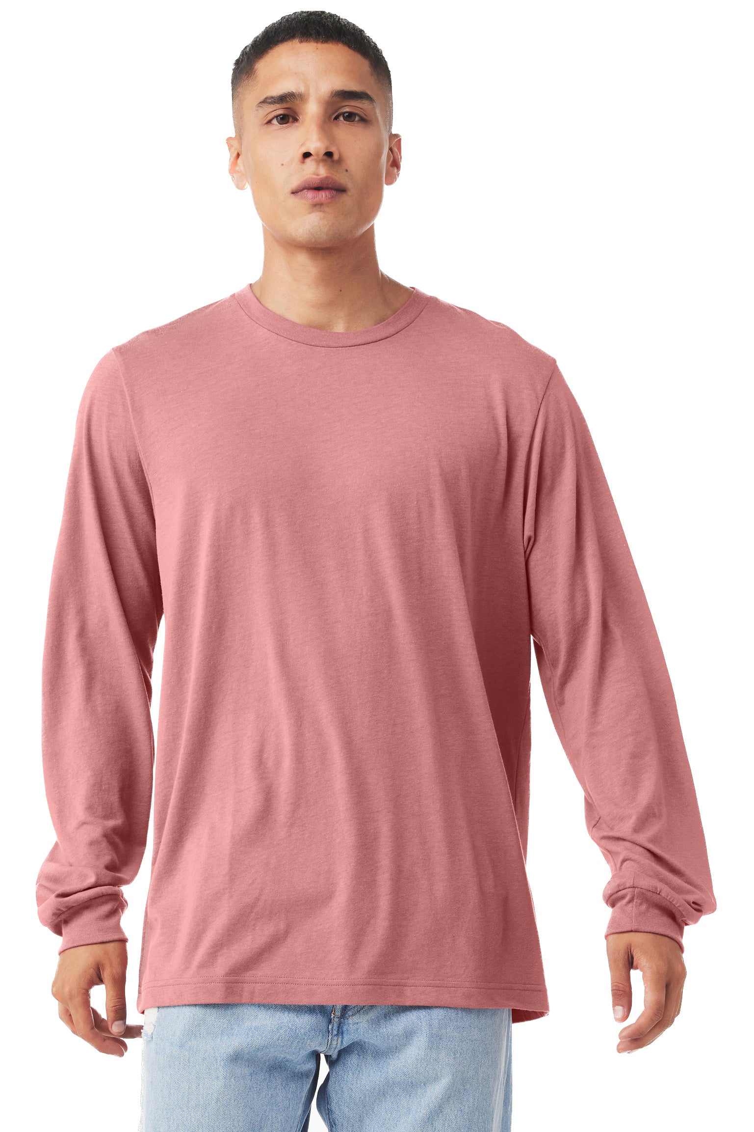 Unisex Jersey Long-Sleeve T-Shirt - Mauve Triblend