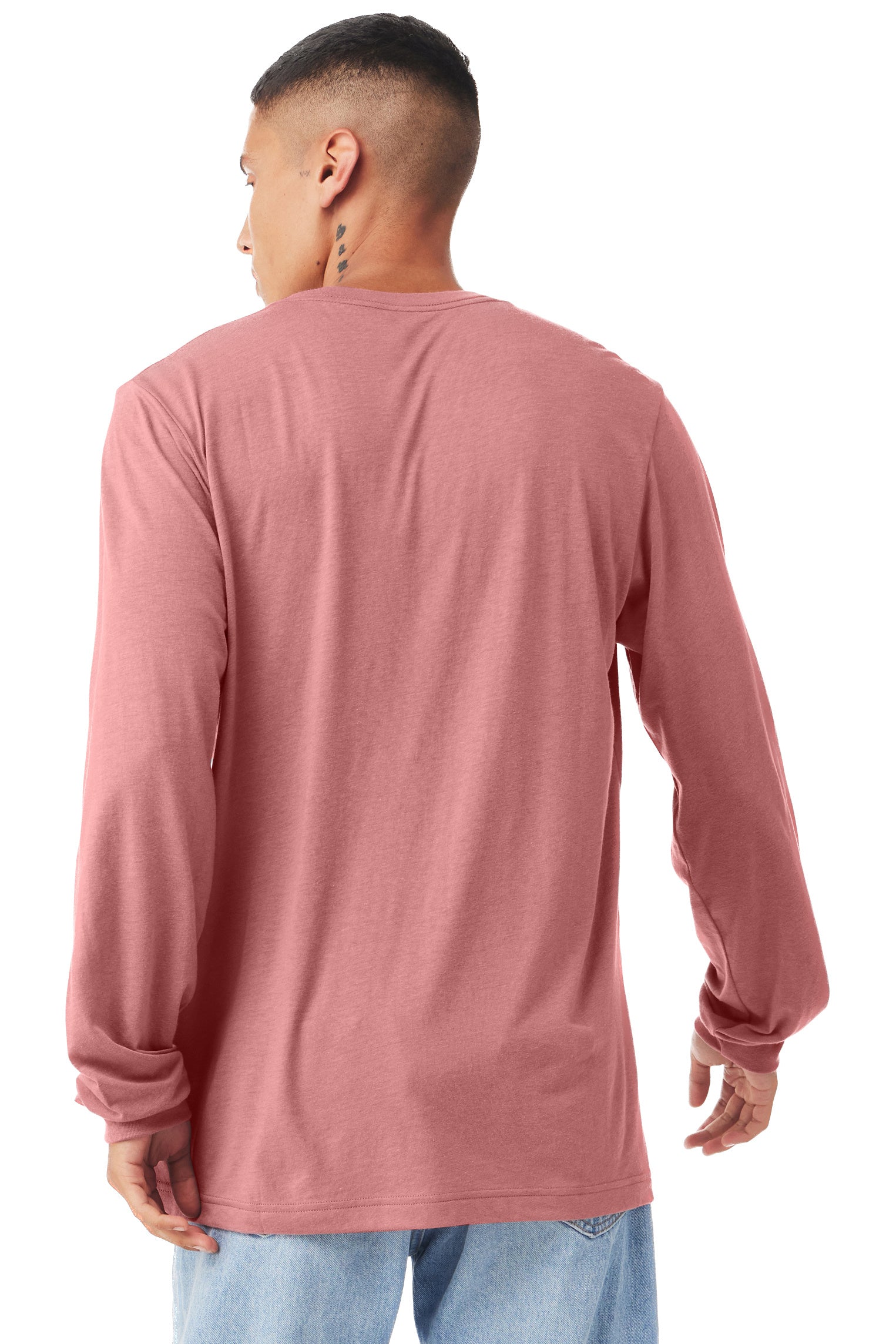 Unisex Jersey Long-Sleeve T-Shirt - Mauve Triblend