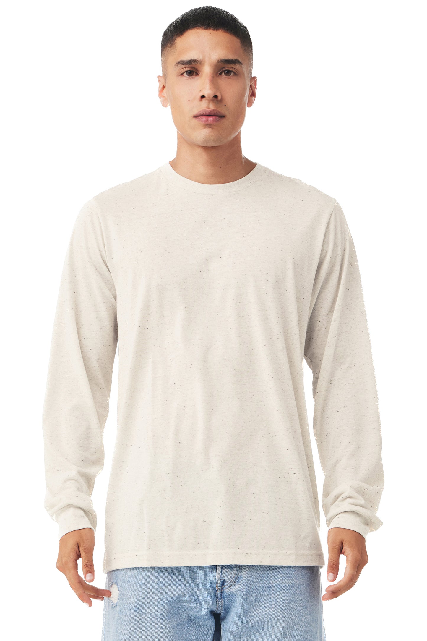 Unisex Jersey Long-Sleeve T-Shirt - Oatmeal Triblend