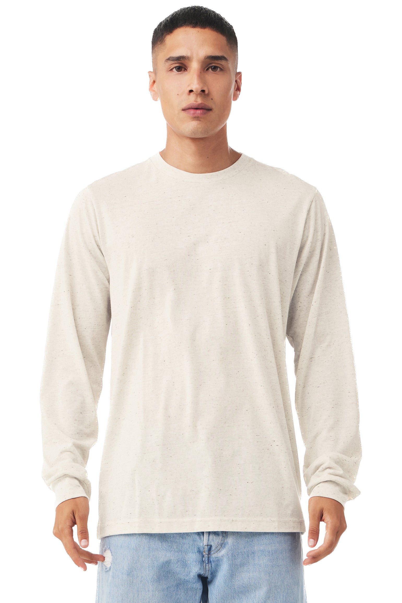 Unisex Jersey Long-Sleeve T-Shirt - Oatmeal Triblend