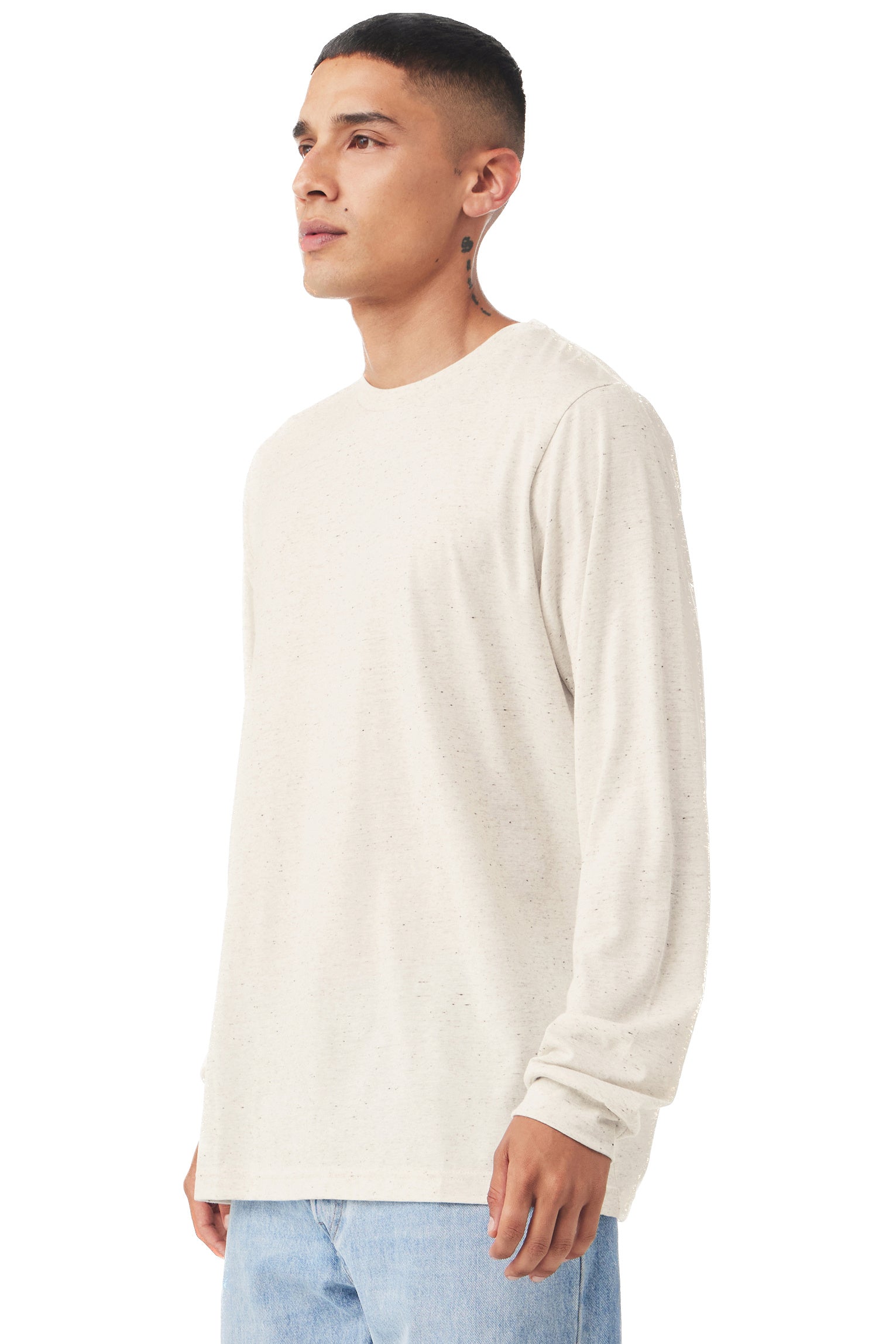 Unisex Jersey Long-Sleeve T-Shirt - Oatmeal Triblend