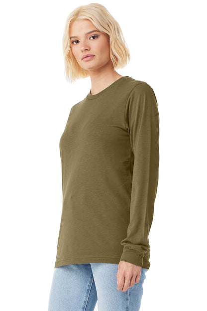 Unisex Jersey Long-Sleeve T-Shirt - Olive Triblend
