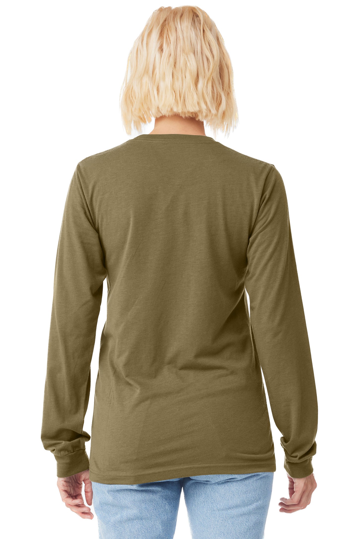 Unisex Jersey Long-Sleeve T-Shirt - Olive Triblend